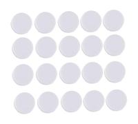 GARIOUANS 50 pièces Boîte à Grelots Plastique Ronde Insert Couineur Blanc Plat Ovale Accessoires Réparation Jouets Garçon Fille et Animaux Bruit Clair Stimulant Sensoriel