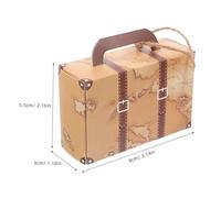 GARIOUANS 50 Pièces Boîte Bonbon Valise Vintage Boîte Cadeau Kraft Réutilisable Grand Volume pour Mariage Fête et Rangement
