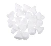 GARIOUANS 50 Pièces Cloche Mousse Blanche pour DIY Créatif Maternelle Ornements de Noël Kit de Modelage Résistant et Éducatif
