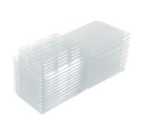 GARIOUANS 50 pièces Lot de Moules à Cire Carrés Transparents Plastique pour Fabrication de Bougies et Savon Plateau Vide Clamshell PVC Réutilisable et Sûr pour Fondant de Cire