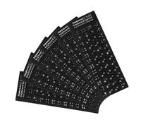 GARIOUANS 6 Feuilles Autocollants Clavier Étanches Stickers Langue pour Clavier Ordinateur Portable Protection et Facile à Appliquer