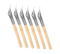 GARIOUANS 6 Pièces Batik Printing Pen Set With Wooden Handle For DIY Clay Modeling Pottery Carving Drawing Fabric And Clay And Easy To Clean Art Tool For Creative Enthusiasts
