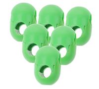 GARIOUANS 6 pièces Boucles pour Filet d'escalade Plastique Vertes Connecteurs Sécurisés pour Accessoires de Jeu Extérieur Garçon Fille Adaptées Aux Structures d'escalade