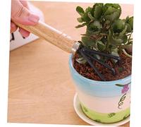 GARIOUANS 6 pièces Mini Outils de Jardinage avec Manche Râteau Pelle Bêche Multifonction pour Transplantation Aération et Désherbage Ensemble Portable pour Petits et Plantes Dintérieur