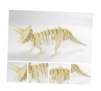 GARIOUANS 6 pièces Puzzle Dinosaure Bois Éducatif Garçon Fille Puzzle Animal Modèle Tyrannosaure Stegosaurus Triceratops Hadrosaur pour Garçons Filles