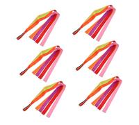 GARIOUANS 6 Pièces Rubans de Danse Multicolores pour Garçon Fille Rubans de Gymnastique Rythmiques Poignées Ergonomiques Jouets de Fête et Accessoires pour Spectacles et Activités