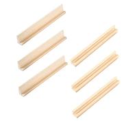 GARIOUANS 6 pièces Support Domino Bois Racks pour Cartes Domino Réutilisables Bases Dexposition Bois pour Jeux de Construction et Loisirs Stand de Table Facile à Utiliser