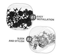 GARIOUANS 60 Pièces Crochet En Alliage De Zinc Nails De Matériel Photo Suspendue Crochets Muraux à Punaise Pour Pouce Porte-affiche