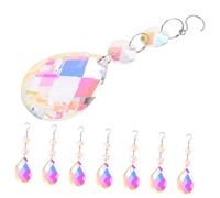 GARIOUANS 8 pièces Crystal Sun Catcher Hanging Ornaments with Hooks Octagonal Pendants for Window Decoration Home and Garden Hanging Crystal Adornments