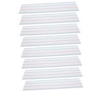 GARIOUANS 8 Pièces Étiquettes Magnétiques à Écrire Tableau Effaçable Quatre Lignes Autocollants Nom Bureau et Classe Pratique et Réutilisable Gain de Place