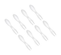 GARIOUANS 8 Pièces Fourchettes Acier Inoxydable pour Fruits et Maïs Ustensiles de Table pour Barbecue Apéritifs et Desserts Poignée Antibrûlure et Surface Lisse sans Bavure