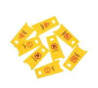 GARIOUANS 8 Pièces Panneaux de Signalisation pour Garçon Fille Jeu Éducatif Modèles de Barricades Avertissement Sécurité Routière Jouets de Simulation