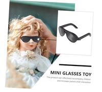 GARIOUANS 80 Pièces Lunettes de Soleil Miniatures Noires pour Poupées Accessoires de Bricolage pour Garçon Fille Décorations de Maison de Poupée Lunettes de Déguisement pour Garçons et