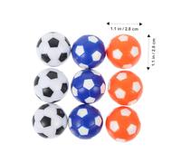 GARIOUANS 9 pièces Balles de Remplacement pour Foot Colorées pour Jeu de Football de Table Accessoires et Lisses pour Bureau et Maison