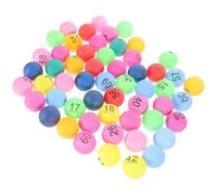 GARIOUANS 90 Boules Numérotées Plastiques Colorées de 1 à 90 pour Tirage au Sort Bingo et Jeux de Société - Petites Balles Légères en Vrac pour Événements Fêtes et Animations