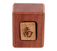 GARIOUANS Accessoire de Mahjong en Bois Couleur Café Indicateur de Vent Traditionnel pour Jeu de Mahjong Chinois, Ajoutant Compétitivité et Plaisir Jeu