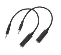 GARIOUANS Adaptateur Audio 3,5 Mm Mâle vers 6,35 Mm Femelle, Câble Stéréo Plaqué Or, Lot de 2 Pièces, Compatible Amplificateur et Casque, Transmission Sonore Claire pour Usage