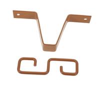 GARIOUANS Adaptateur Chaîne de Pluie V-Forme pour Gouttière Crochet Ajustable sans Outils Compatible Systèmes de Drainage Extérieur et Jardin Installation Rapide et Stable