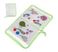 GARIOUANS Album Photo Kpop PVC Vert Pailleté avec Pochettes pour Cartes Classeur à Anneaux Multi Usage pour Photos Cartes et Stickers