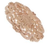 GARIOUANS Applique Sculpté Naturel Décorative Ronde pour Porte Intérieur Meuble Vintage à Peindre Style Aléatoire Ornements Muraux Élégants