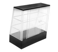 GARIOUANS Armoire à Gâteaux Miniature pour Maison de Poupées Décoration Noir pour Épicerie ou Boulangerie Miniature Mobilier de Maison Poupée Accessoire Sûr