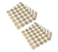 GARIOUANS Autocollants Ronds à Gratter Dorés 2,5 Cm, 240 Pièces Auto-adhésifs, Étiquettes Interactives pour Cartes de Jeu, Loterie et Fêtes Prénatales, Étiquettes à Gratter pour
