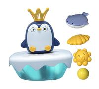 GARIOUANS Bain Pingouin Électrique pour Garçon Fille Pulvérisateur Eau Amusant Éducatif pour Petite Main pour Bain