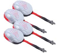 GARIOUANS Ballons Aluminium Rouge 4 Pcs pour Fête à Thème Badminton Décorations Anniversaire Sportives Ballons Résistants à L’Hélium pour Décoration Murale et Centre de Table