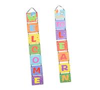 GARIOUANS Bannière Suspendue de Bienvenue Papier Colorée pour École et Maternelle Décoration Murale Festive pour Rentrée Scolaire et Prises de Photos