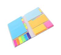 GARIOUANS Bloc de Notes Autocollantes Adhésives Papier Spécial Résistant pour Bureau et École Protégé par Coque Cuir pour Prise de Notes Rapides et Organisation