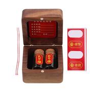 GARIOUANS Boîte à Souvenirs en Bois et Verre pour Bébé Année du Cheval, Coffret Commémoratif pour Cordon Ombilical et Cheveux, Présent Naissance Original pour Première Fête