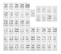 GARIOUANS Boîte de Cartes D'instruction Rythmique en Papier Robuste, Jeu de Cartes Rythmiques et Notes Musicales Portable pour Apprentissage du Solfège, Outil Éducatif Polyvalent