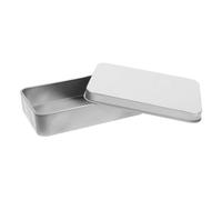 GARIOUANS Boîte Métallique Rectangulaire avec Couvercle Plat Boîte de Rangement Étain Portable pour Bonbons et Petits Objets Pratique