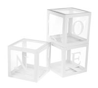 GARIOUANS Boîtes à Ballons Lettres One pour Shower et Anniversaire de Boîtes Blanches et Résistantes Décoration de Fête Originale et