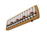 GARIOUANS Boulier Arithmétique en Plastique 13 Rangées Perles Blanches et Repères Rouges Outil Pédagogique Léger pour Garçon et Filles Calcul Mental et Apprentissage des Maths en