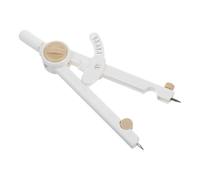 GARIOUANS Boussole de Dessin Multifonction en Plastique Blanc Échelle Graduée, Compas Mathématique de Précision pour Matériel Pédagogique Scolaire, Outil de Géométrie Réglable pour Classe
