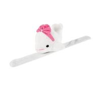 GARIOUANS Bracelet à Claquer en Peluche Baleine Blanche Taille Garçon et Filles Matériau Coton PP Doux Accessoire Décoratif pour Fêtes et Présents d'Invités Amusant et Léger pour Garçon