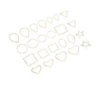 GARIOUANS Breloques En Alliage Géométriques 22 Pcs, Accessoires Diy Pour Fabrication De Bijoux, Créateurs Passionnés, Couleurs Assorties, Usage Loisirs Créatifs Et Présents Artisanaux