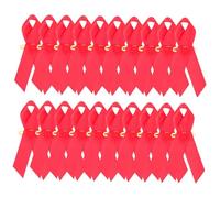 GARIOUANS Broche Épinglette Ruban Rouge le Sida en Polyester Solide, Accessoire de Sensibilisation Femme, Événements de Collecte de Fonds, 16 Cm X 1,3 Cm