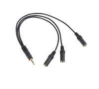 GARIOUANS Câble de Répartition Audio Doubleur pour Écouteurs et Microphone Adaptateur Stéréo Pratique pour Appareils Mobiles et PC pour Voyager