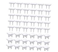 GARIOUANS Cache de Prise Électrique Sécurité Garçon et Filles Bébé, Protection Prise Américaine, Plastique Solide Blanc, 50 Pièces, Protection Maison Chambre Garçon Fille
