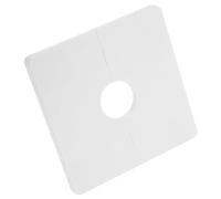 GARIOUANS Cache Mural Auto Adhésif Carré pour Conduits Plaque Décorative et Facile à Installer Compatible avec Brides Fendue Multi Capsules pour Ventilation et Plomberie Finition Blanche