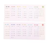 GARIOUANS Calendrier Autocollant DIY Créatif Mois Papier Calendrier Bureau Mural Adhésif Organiseur Pour Étudiants Bureaux Journaux