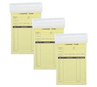 GARIOUANS Carnet de Bons de Commande Blanc 3 Pièces 100 Feuilles, Papier Dos en Carton, Double Exemplaire sans Transfert D'encre, pour Bureau et Déplacements