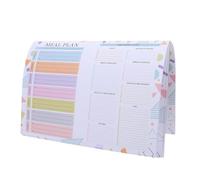 GARIOUANS Carnet Magnétique Hebdomadaire B5 52 Feuilles 25 X 17,5 Cm Planification des Repas, Bloc-notes Liste de Courses Détachable pour Réfrigérateur, Organisateur Alimentaire Pratique