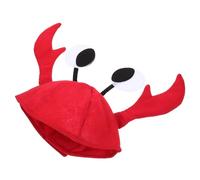 GARIOUANS Chapeau Crabe Rouge pour Fête Déguisement Garçon Fille Adulte Accessoire Tissu Non Tissé Confortable Photo Prop Carnaval Halloween