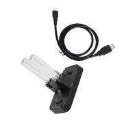 GARIOUANS Chargeur Switch Slots avec Lumineuses Transparentes Station de Recharge USB pour Manettes Pro et Base de Chargement Portable et Pratique
