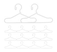 GARIOUANS Cintres Décoratifs pour Poupées 55 Pièces en Métal Blanc 40 MM pour Mini-Maisons et Rangement d'Habits de Poupée