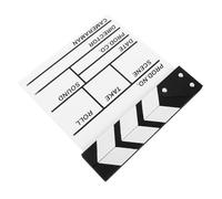 GARIOUANS Claquette Cinéma Bois Blanche pour Garçon Fille Clapboard Film Éducatif et Accessoire Photo Outil Polyvalent pour Scènes et Tournages