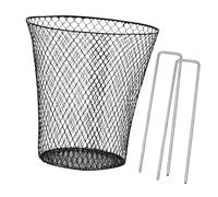 GARIOUANS Cloche De Jardin en Fil De Fer avec Piquets De Fixation, Protecteur De Plante en Grillage à Poules Noir, Taille Moyenne, Cage De Protection Végétale pour Légumes Et Fruits Extérieur